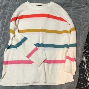 Staccato Multicolor Striped Crew Neck Sweater